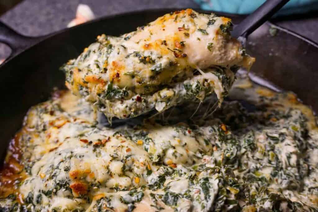 Creamy Spinach Chicken Casserole — LOW CARB QUICK