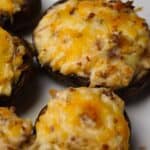 Cheesy Bacon Stuffed Mushrooms