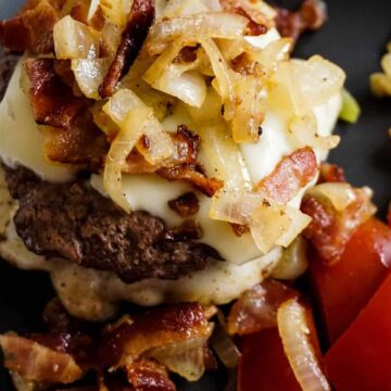 Bourbon Bacon Swiss Cheeseburger