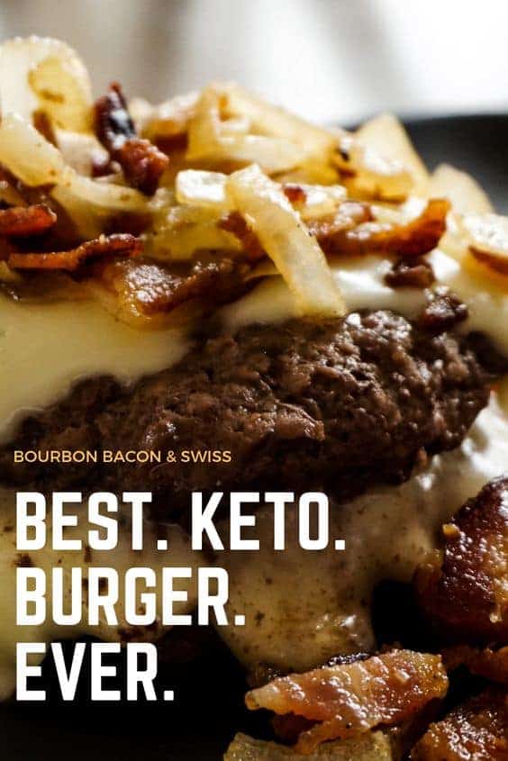 Bourbon Burger with bacon and Swiss