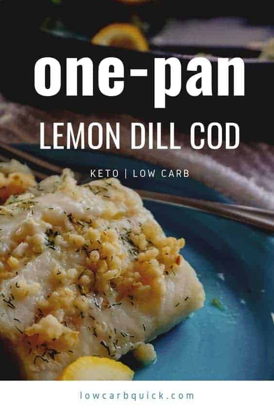 Keto Lemon Dill Baked Cod with Broccoli — Low Carb Quick