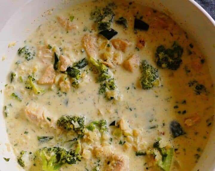 Keto Creamy Chicken Poblano Soup (Easy) — Low Carb Quick