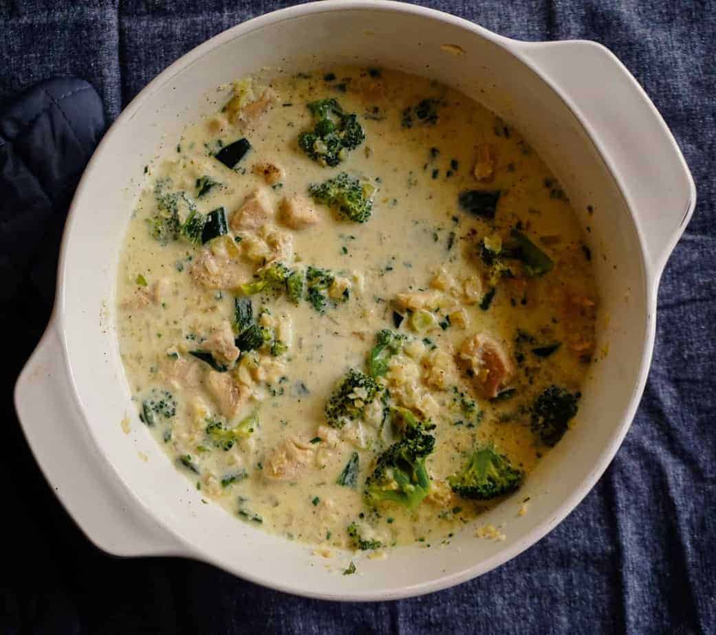 Creamy Chicken Poblano & Veggie Soup