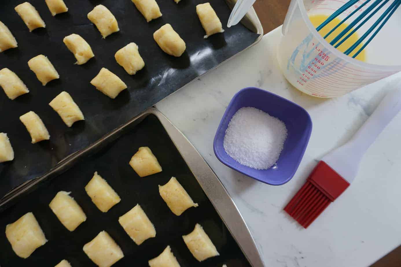 ingredients for beer cheese pretzel bites