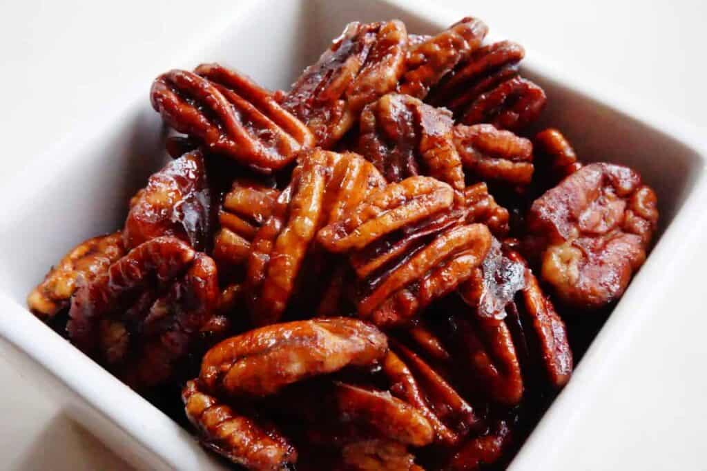 low carb candied pecans