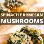parmesan spinach stuffed mushrooms