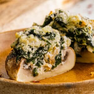 spinach parmesan stuffed mushrooms