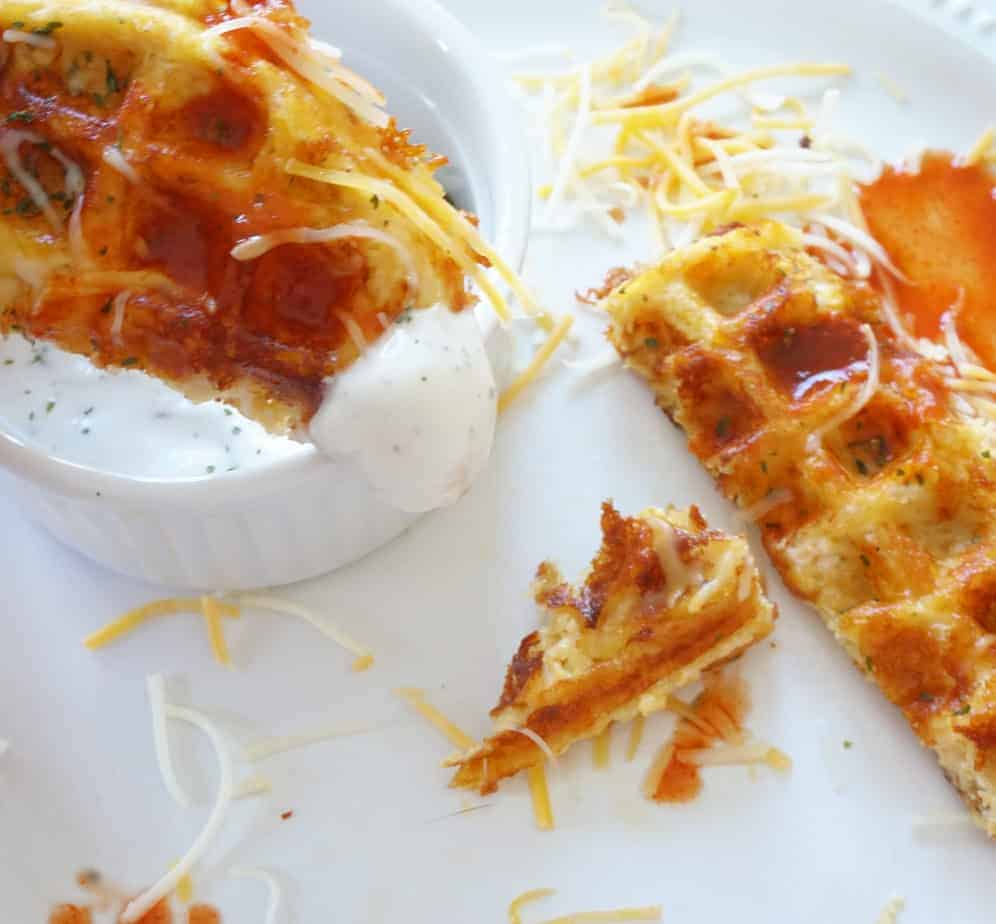 Keto Buffalo Chicken Chaffles - Adventures of a Nurse