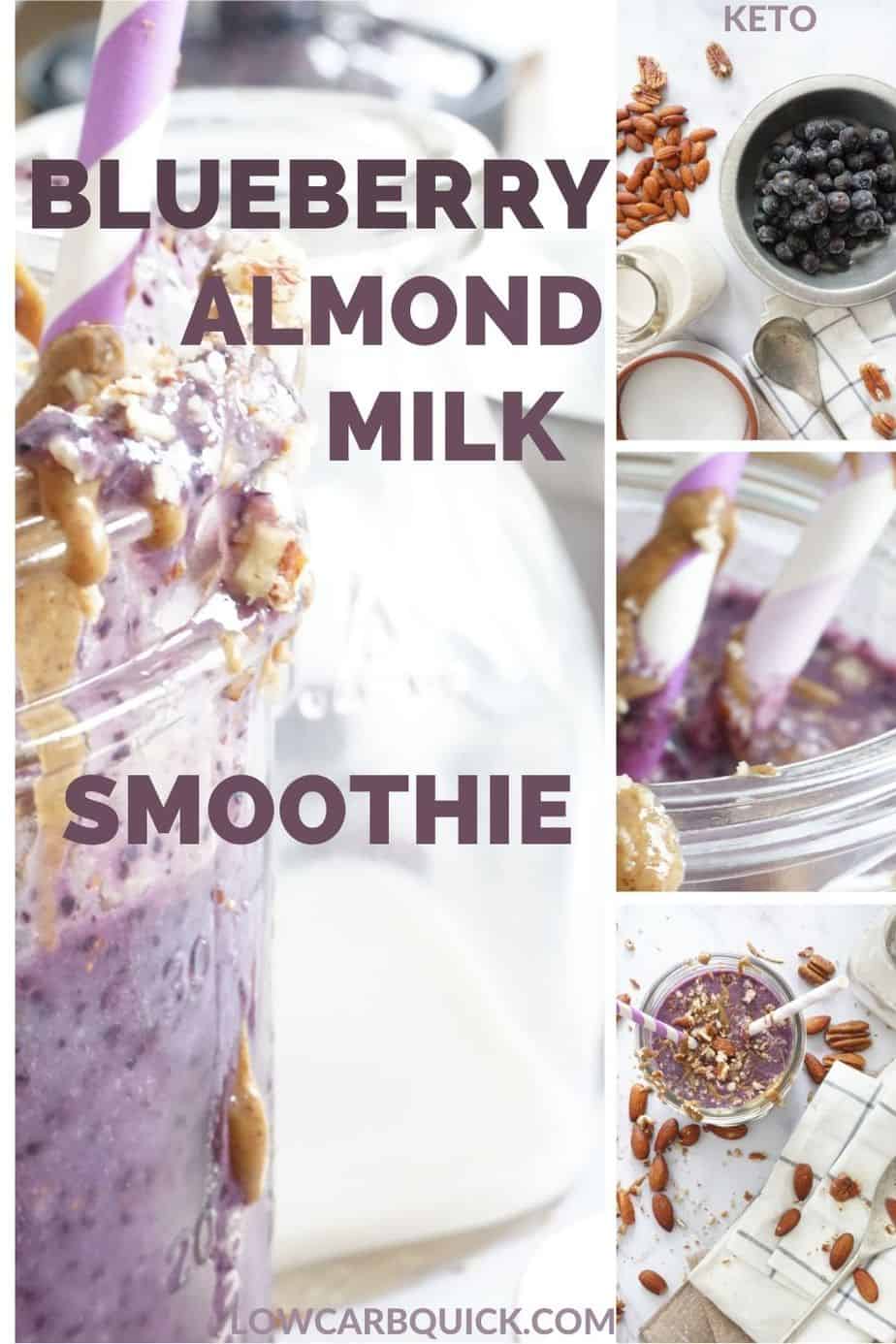 Blueberry Almond Milk Smoothie (Low Carb) — Low Carb Quick