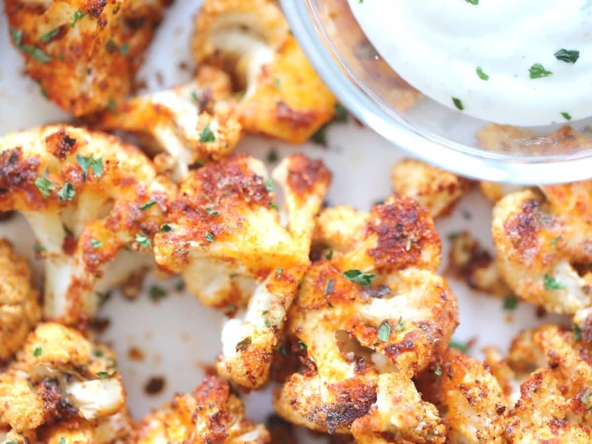cauliflower wings and ranch