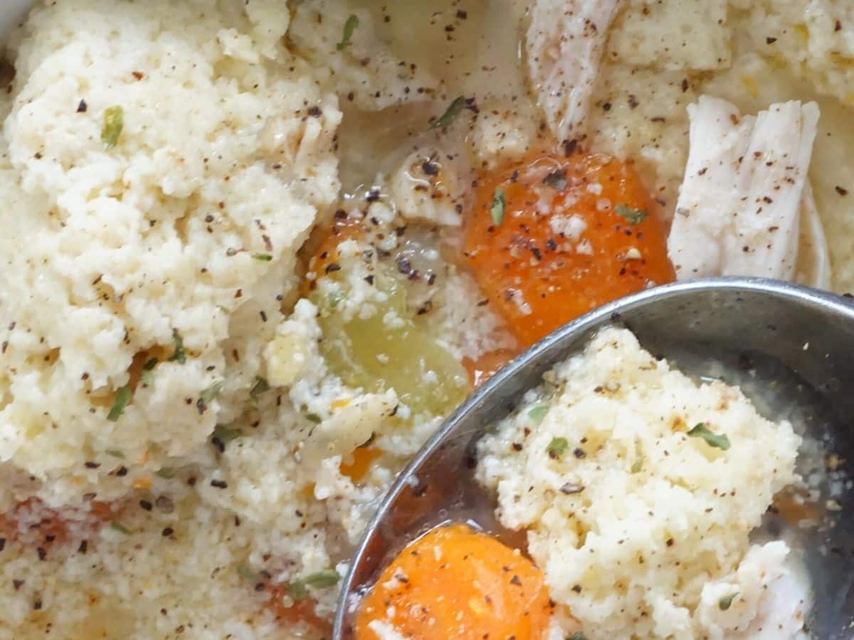 chicken and dumplings low carb