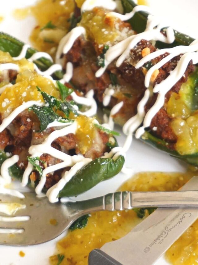 How To Make Beef-Stuffed Poblano Peppers (keto) — Low Carb Quick