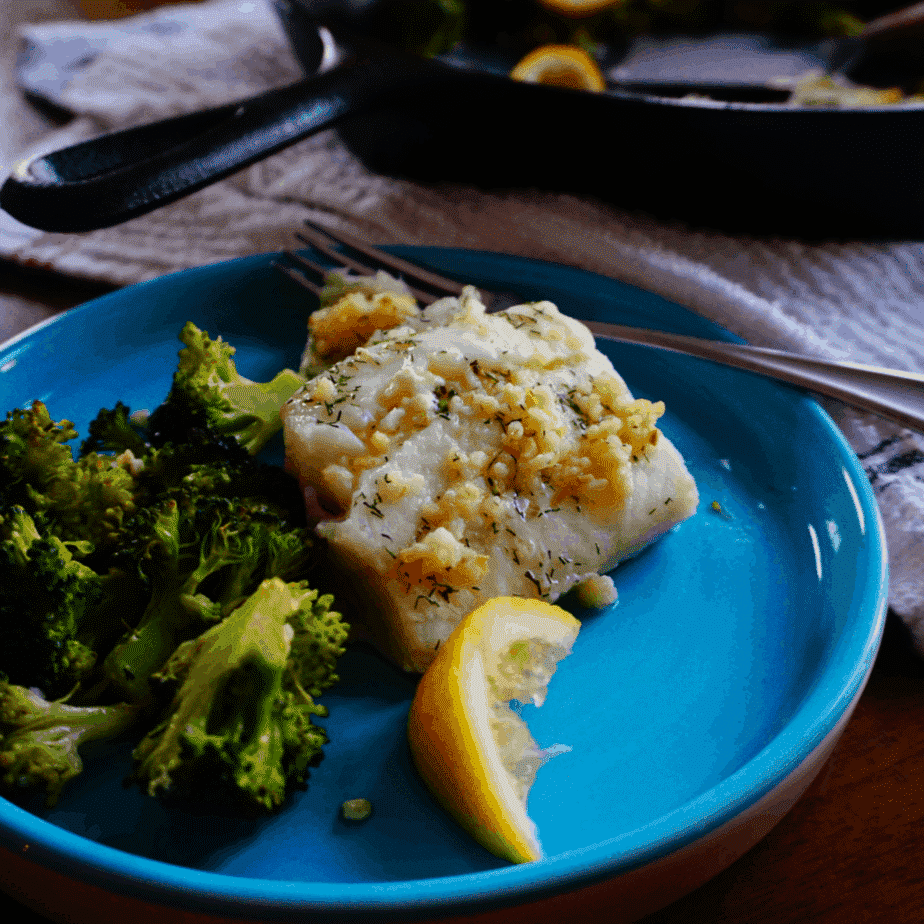 Keto Lemon Dill Baked Cod with Broccoli — Low Carb Quick