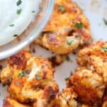 pizza flavored cauliflower wings