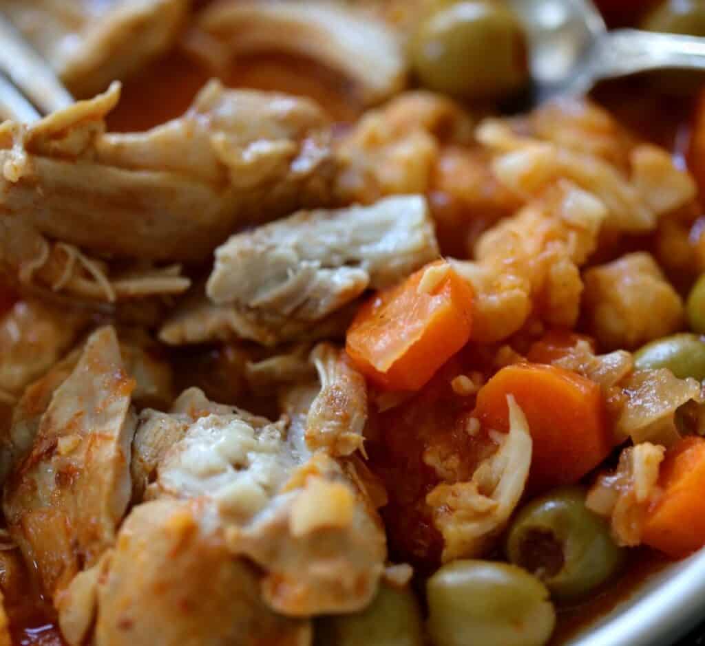 tender chicken thighs in stew