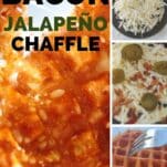 crisp jalapeño cheese chaffle for keto
