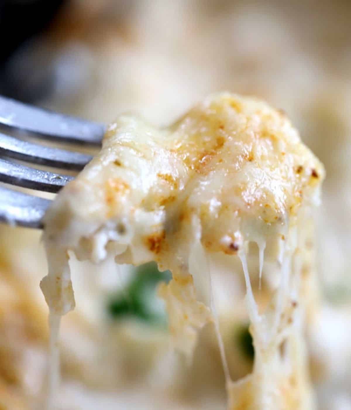 cheesy crab bake