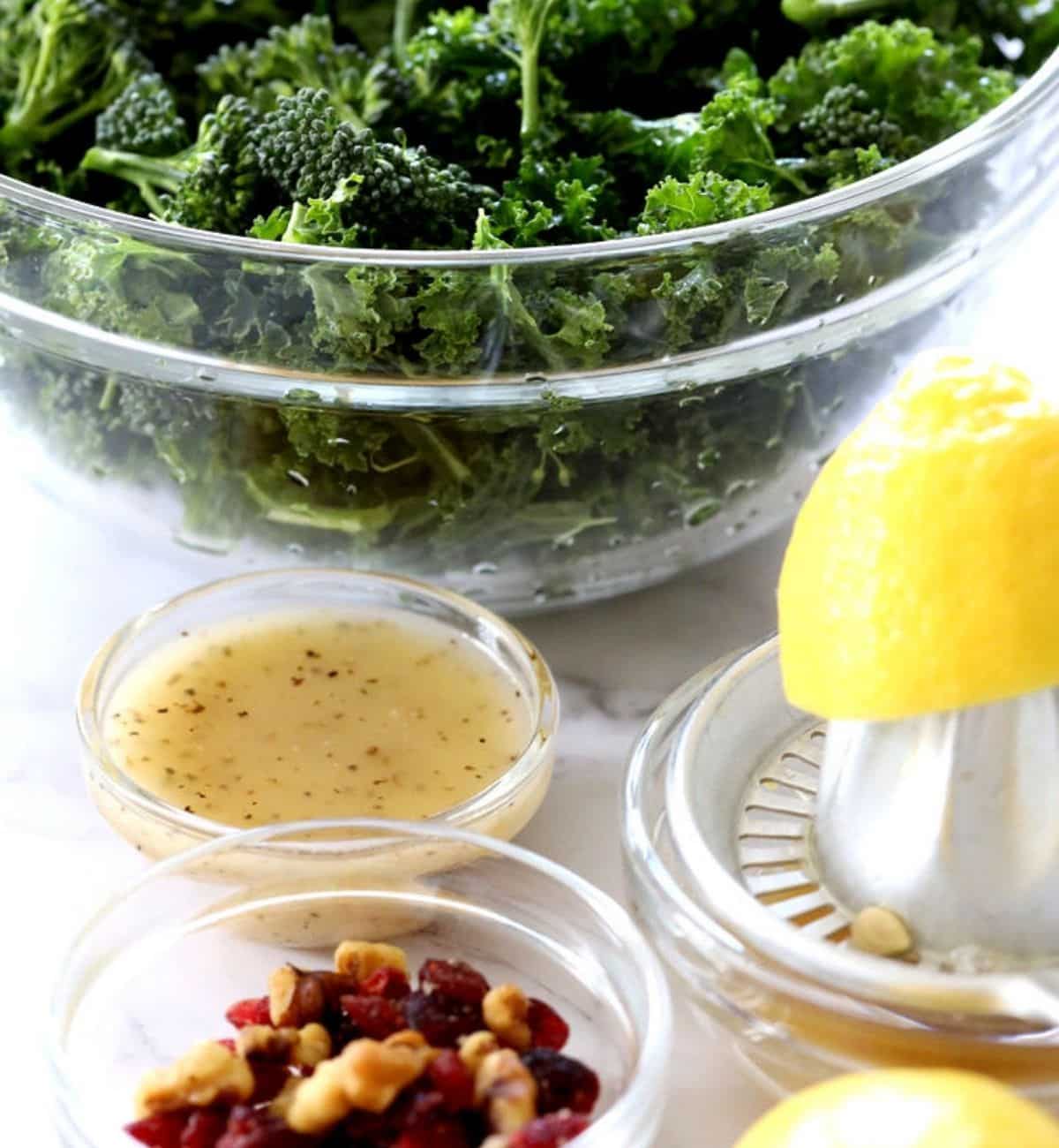 ingredients for kale salad