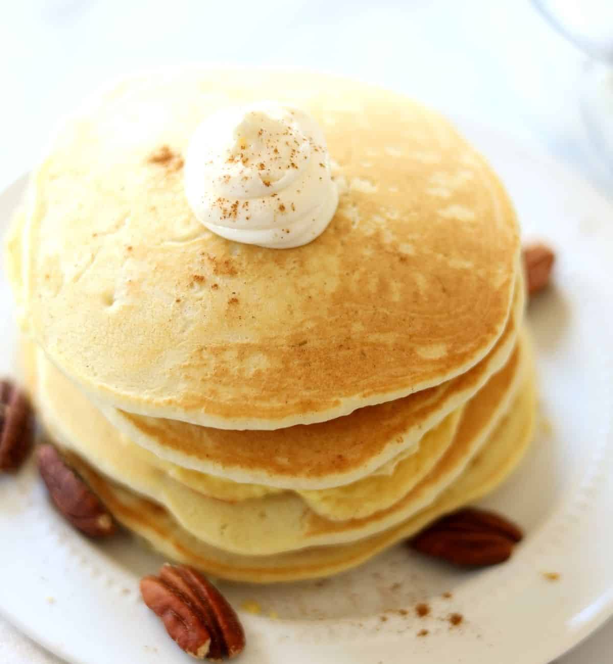 low carb pancakes with cream cheese frosting