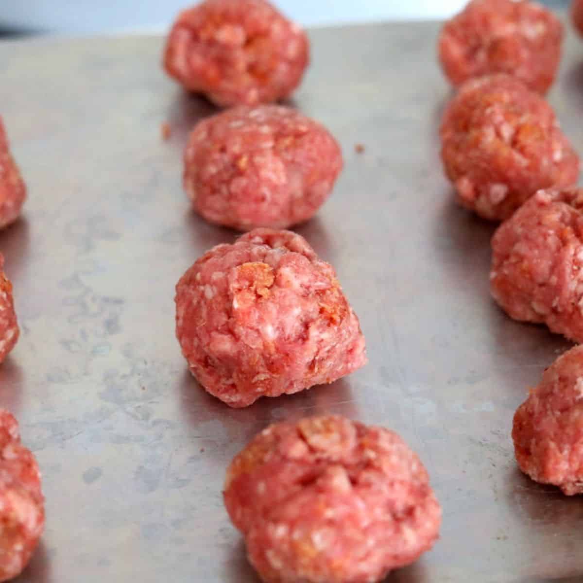 meatball prep