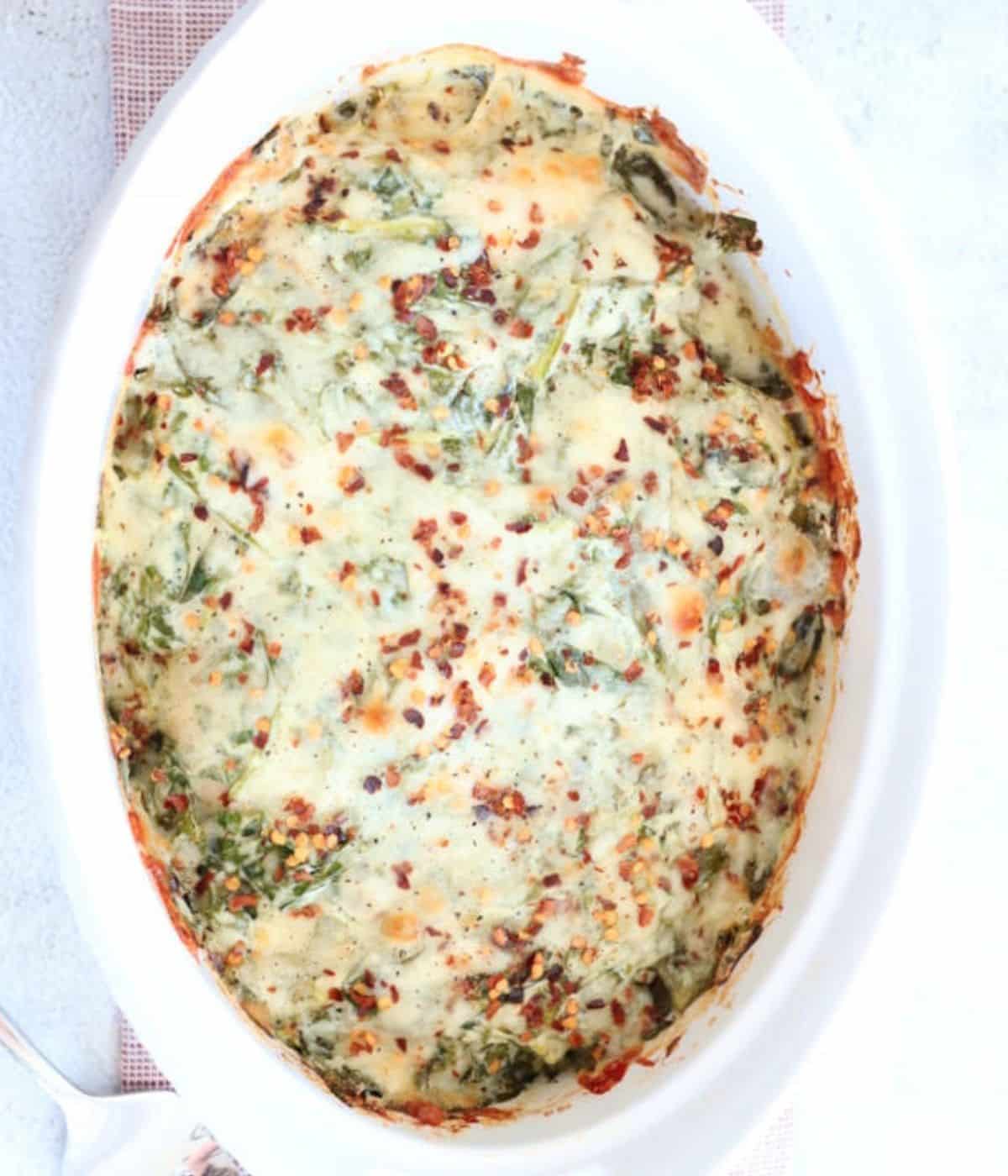 baked chicken creamed spinach