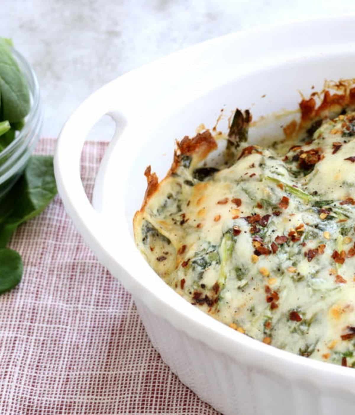 creamy chicken spinach casserole