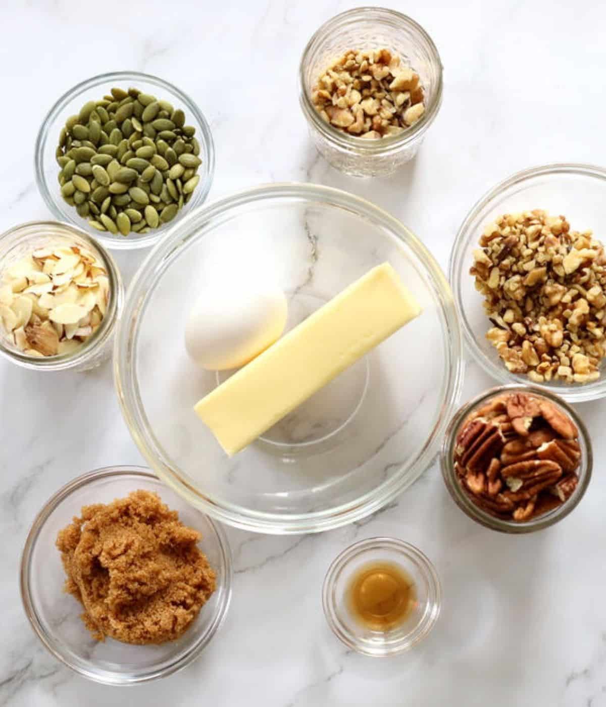 preparing granola ingredients