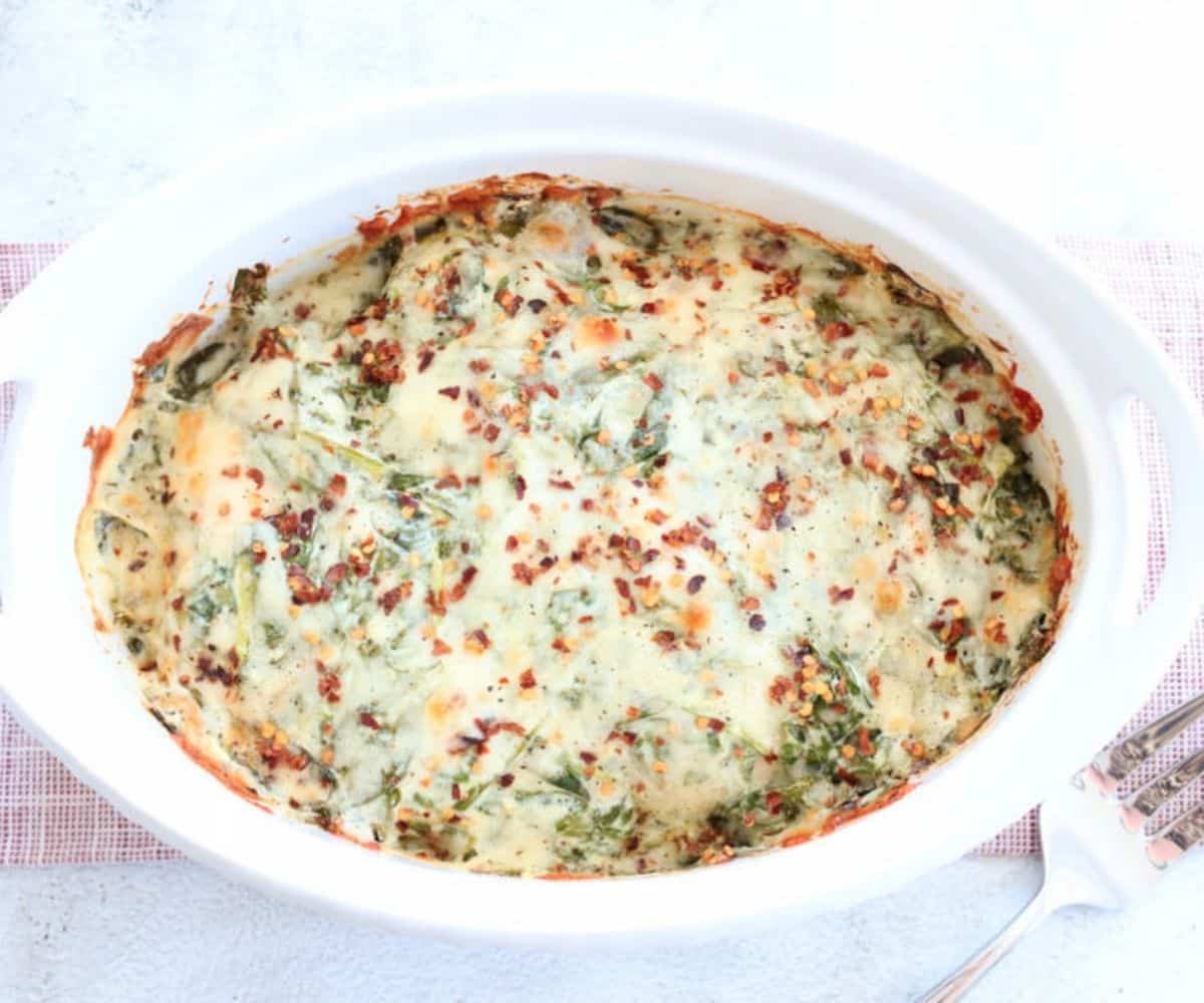 spinach cheese chicken casserole