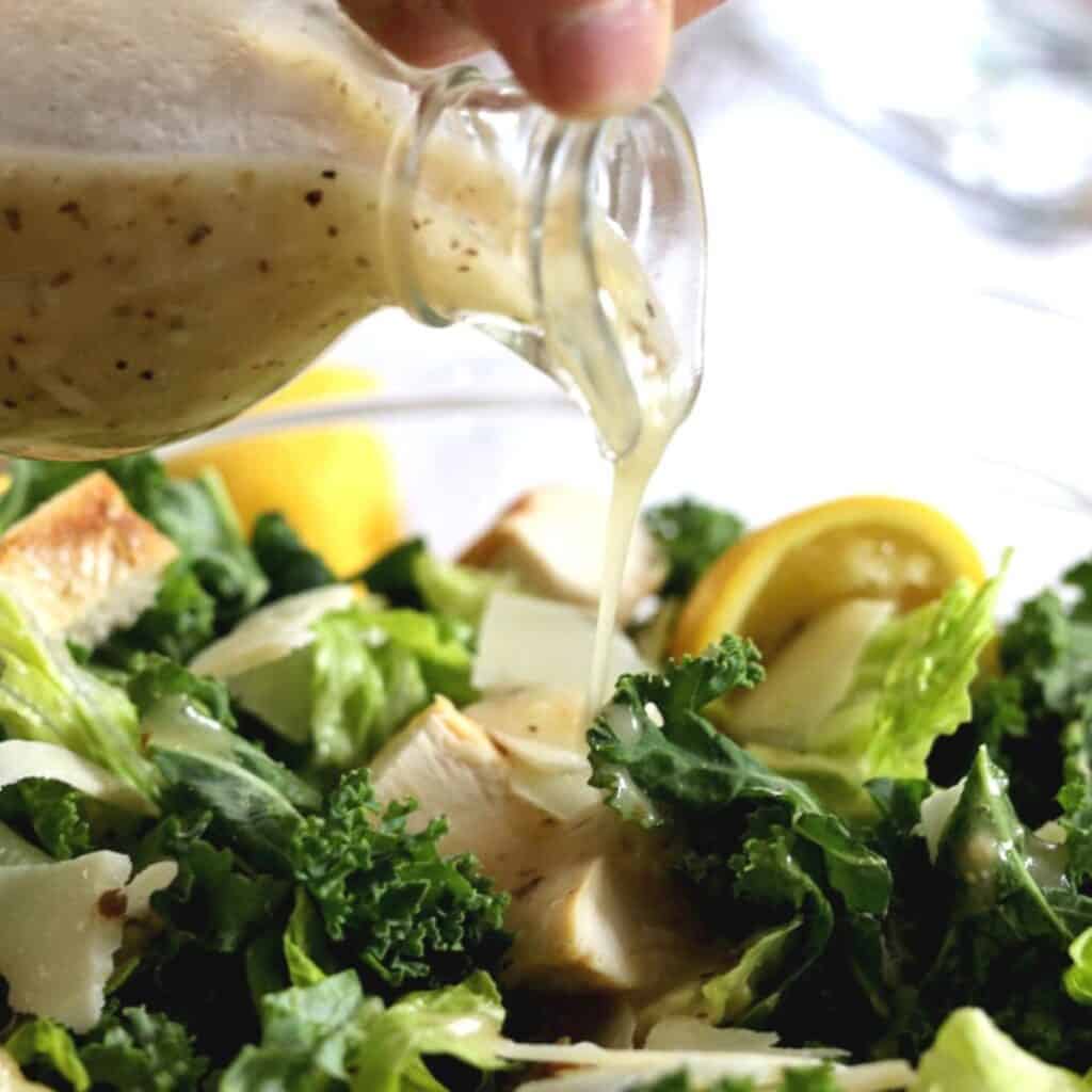 copycat lemon parmesan kale cesar salad