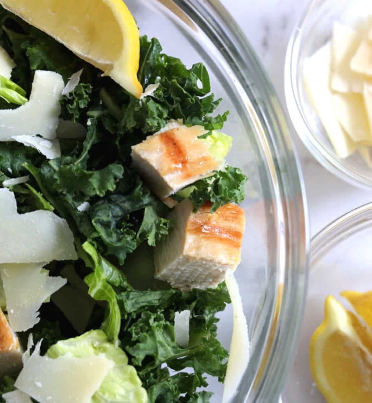 kale with lemon parmesan