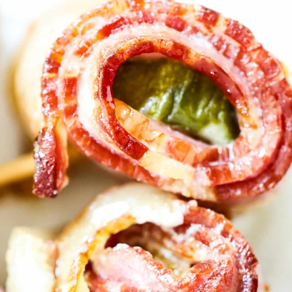 bacon wrapped air fryer pickles