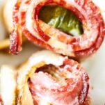 air fryer bacon wrapped around pickle