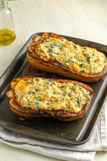 Keto Baked Butternut Squash (4-cheese!) — Low Carb Quick