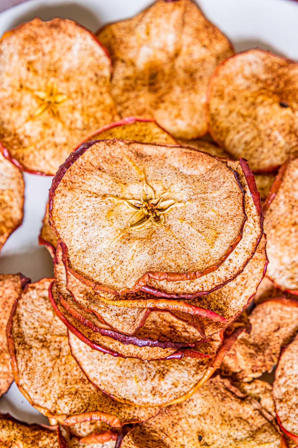 crisp stacked apple chips