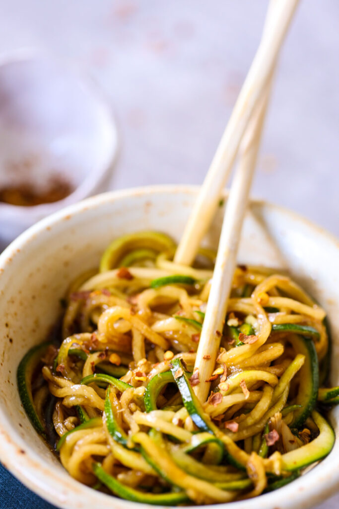 Keto Zoodle Lo Mein Stir Fry — Low Carb Quick